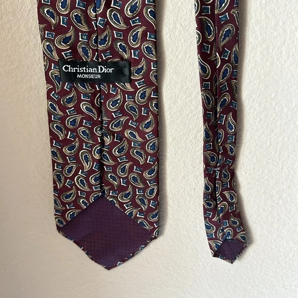 CHRISTIAN DIOR MONSIEUR All Silk Neck Tie